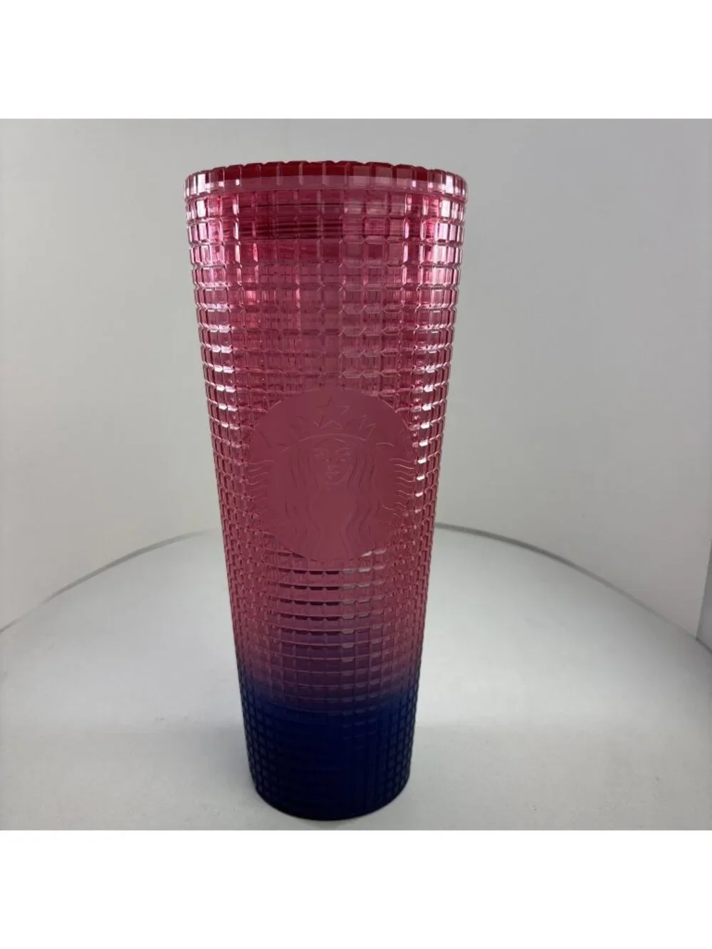 Starbucks 2022 Watermelon Pink /Purple Gradient 24oz Venti Tumbler no straw Flaw